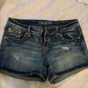 Denim shorts
